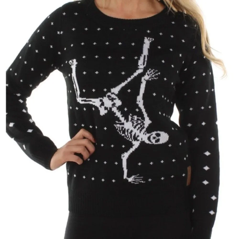 ❤️ Tipsy Elves Skeleton Halloween Sweater